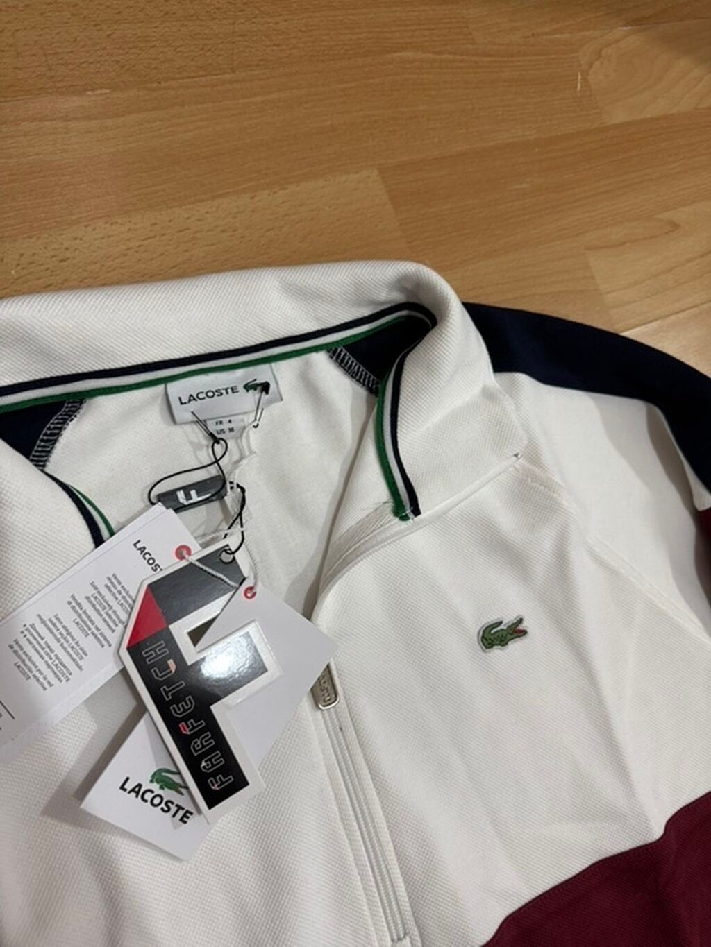Мужская толстовка, M, Lacoste, Новый, цвет - Белый, Самовывоз: фото 3