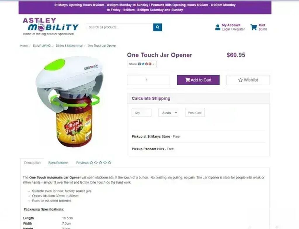 Ostala kuhinjska oprema: *** AKCIJA *** #0100 One Touch Otvarač za tegle - JAR OPENER;