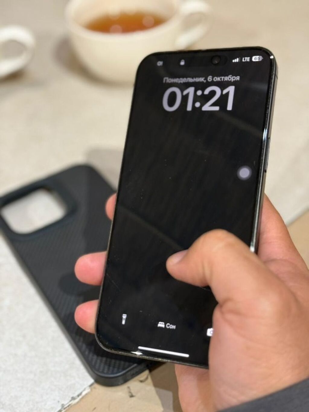 IPhone 15 Pro Max, Б/у, 512 ГБ, Black Titanium, Чехол, 90 %: фото 4