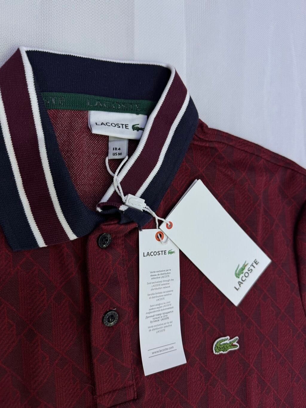 Мужской спортивный костюм, S, M, L, Lacoste, Новый, цвет - Красный, Самовывоз: фото 2