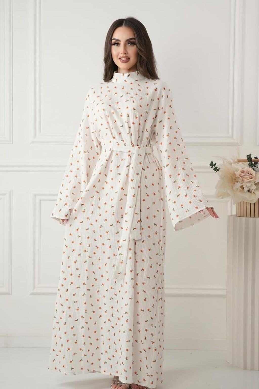Повседневное платье, Made in KG, Лето, Длинная модель, 6XL: фото 4