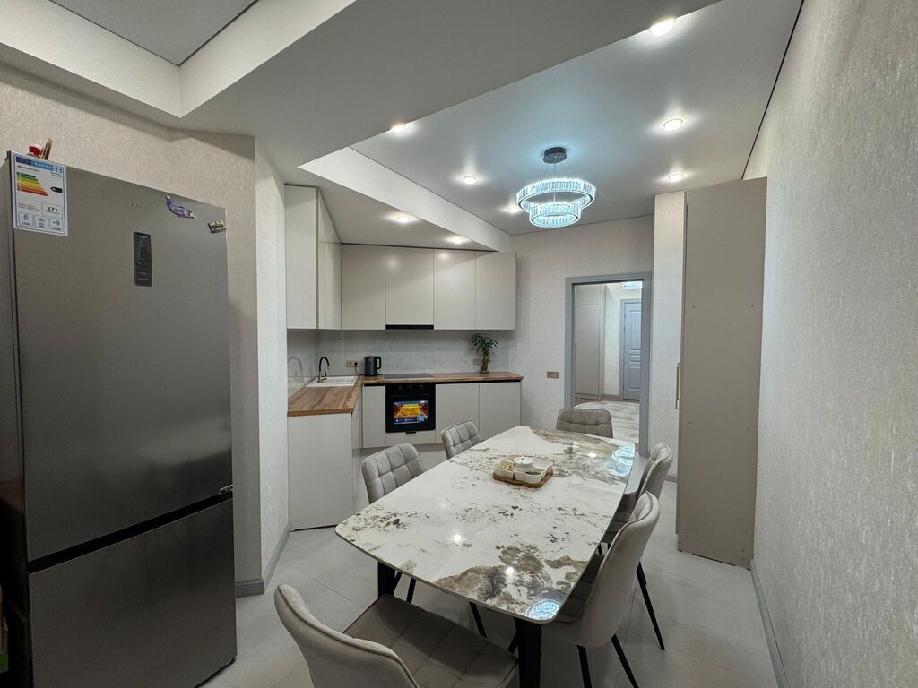 3 комнаты, 93 м², Тунгуч мкр Элитка, 14 этаж, Евроремонт: фото 8