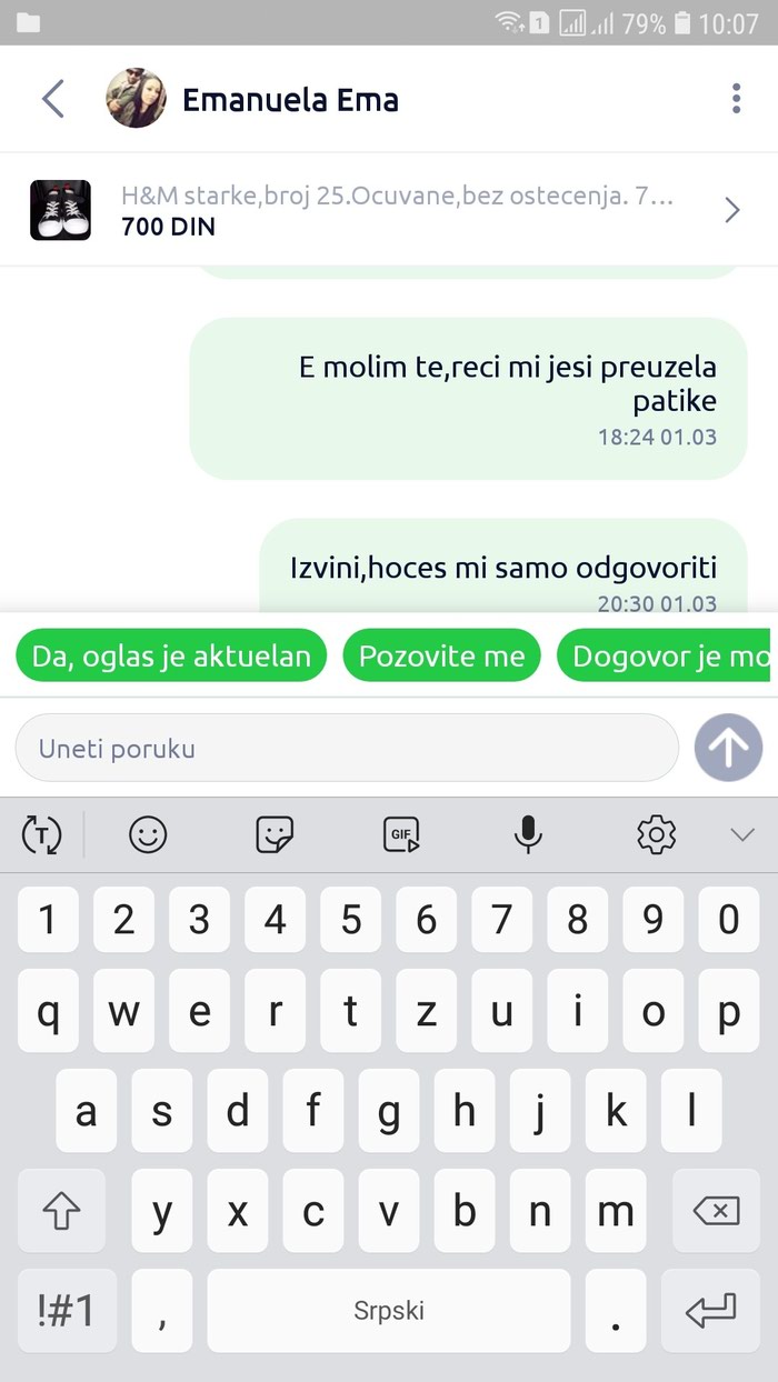 Dajem besplatno: Prevarant
Poruci,a ne preuzme paket na lalafo.rs Prevarant
Poruci,a ne preuzme paket - Sabac