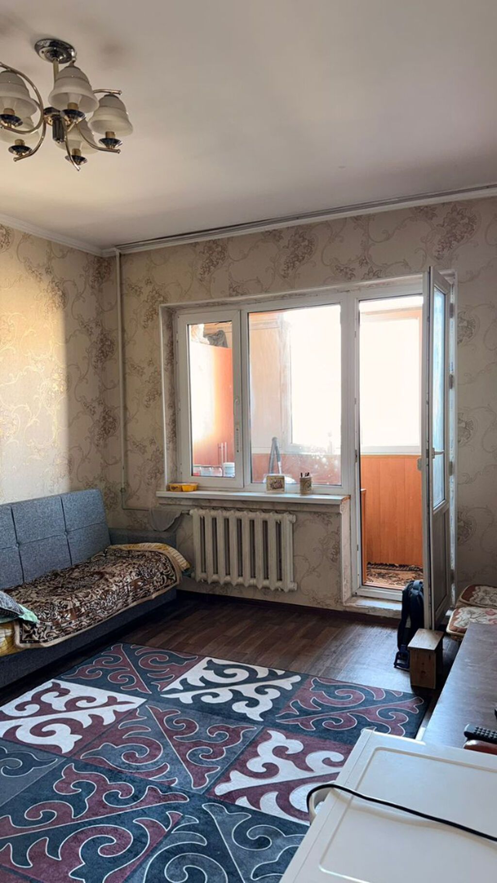 1 комната, 35 м², Аламедин-1 мкр 105 серия, 8 этаж, Косметический ремонт: фото 4