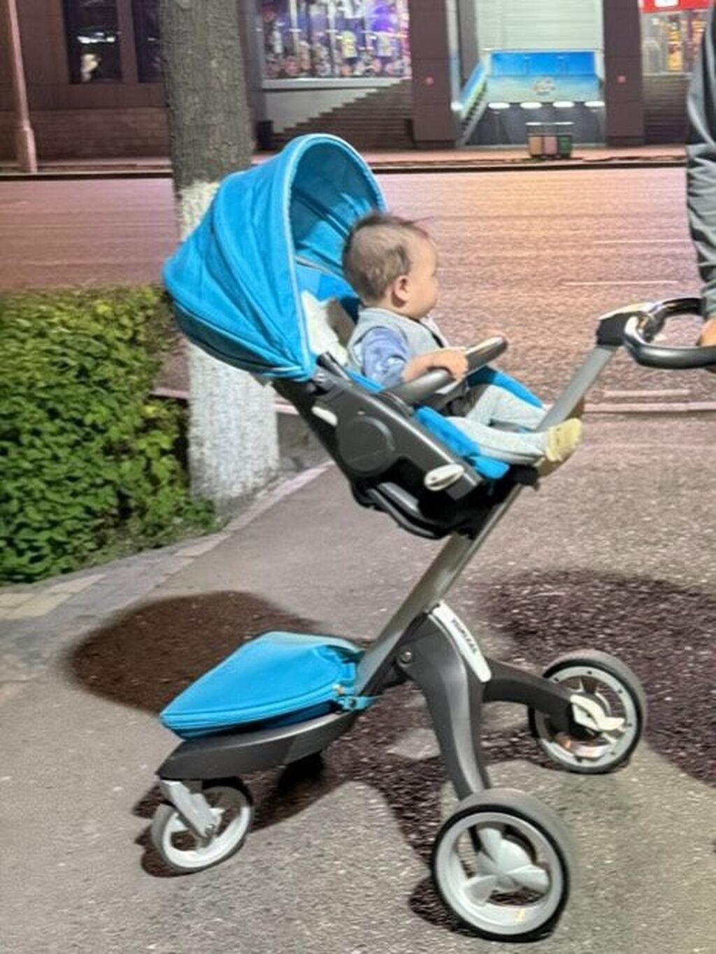 Коляска, Stokke, цвет - Голубой, Б/у, Самовывоз: фото 4