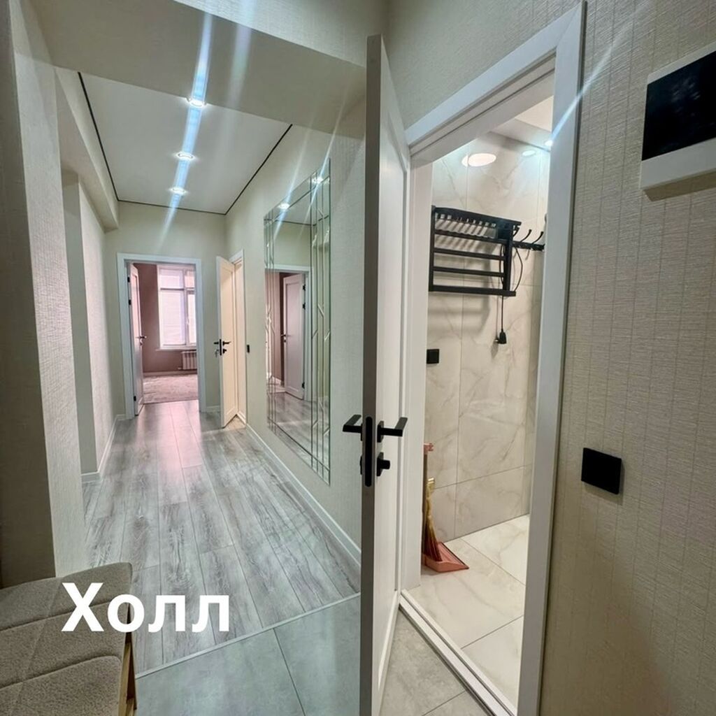 2 комнаты, 70 м², Кок-Жар ж/м Элитка, 6 этаж, Свежий ремонт
