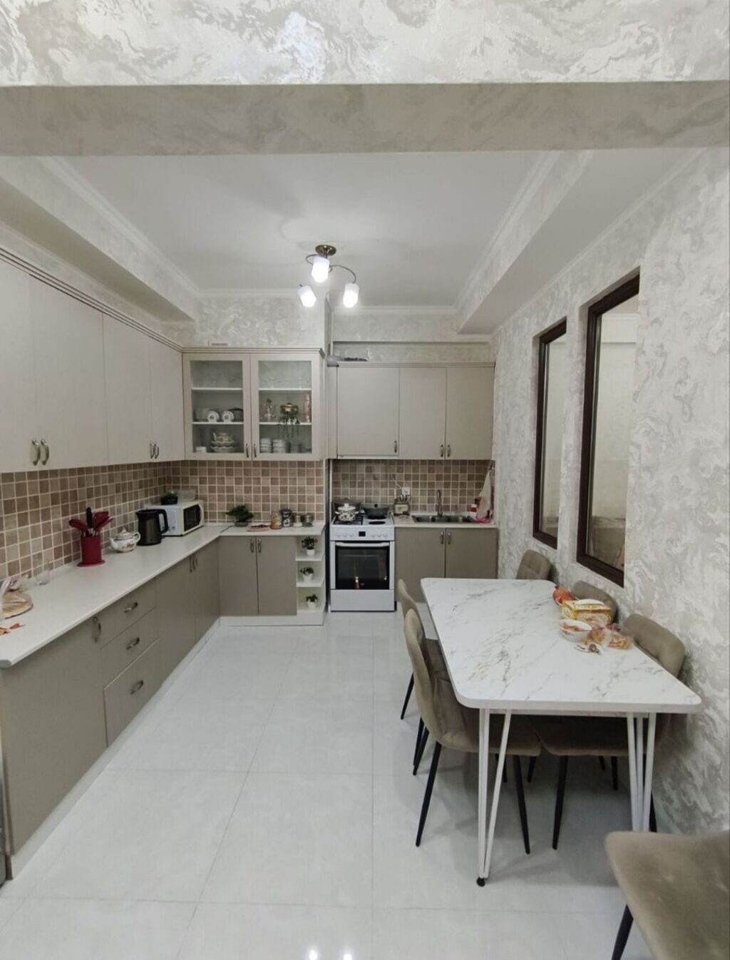 3 комнаты, 110 м², Аламедин-1 мкр Элитка, 4 этаж, Дизайнерский ремонт: фото 5