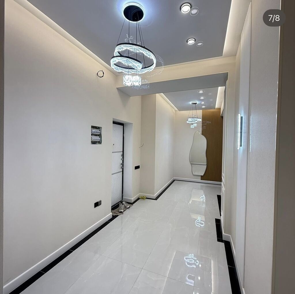2 комнаты, 77 м², Асанбай мкр Элитка, 2 этаж, Дизайнерский ремонт: фото 2