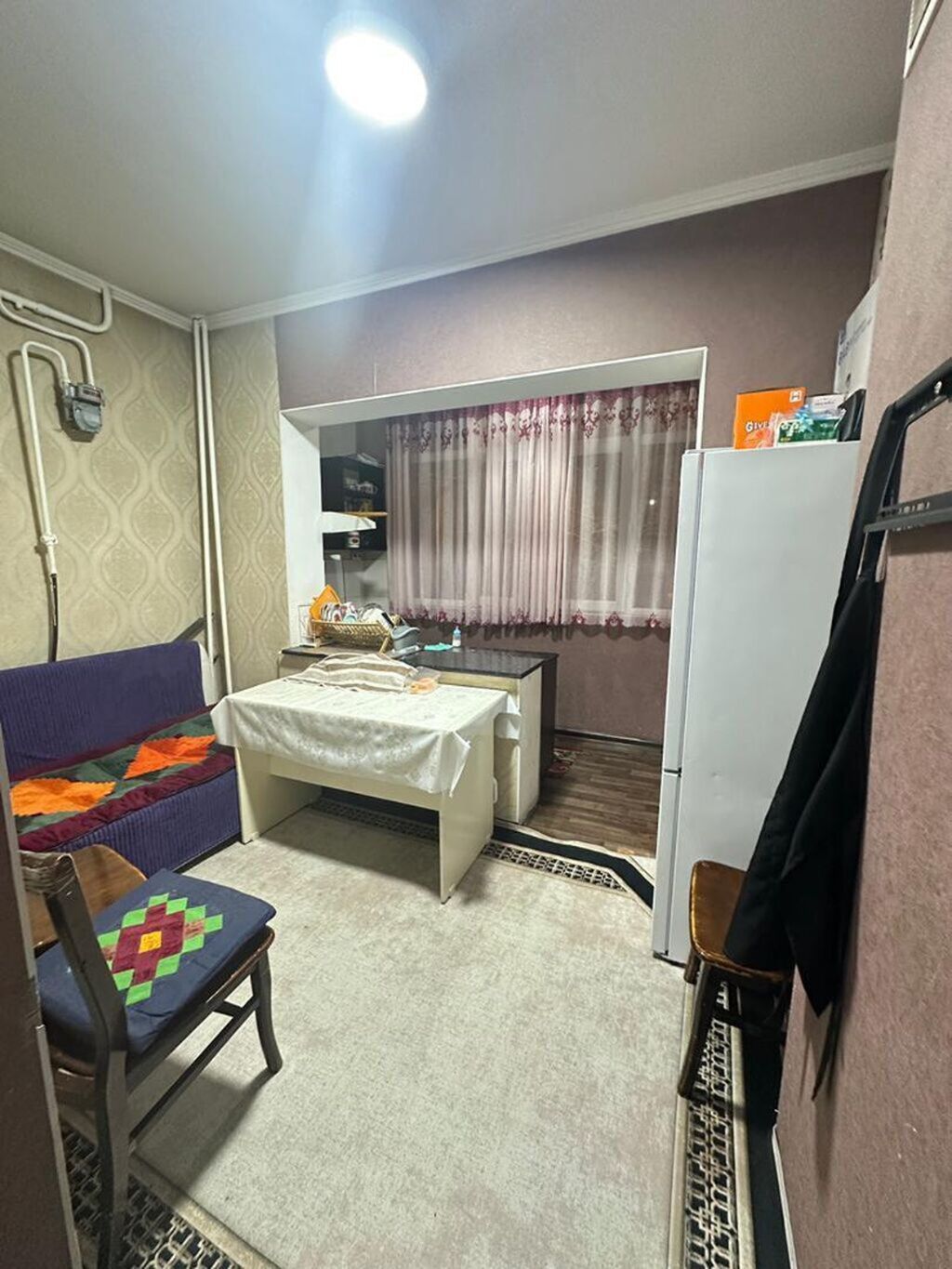 1 комната, 40 м², Аламедин-1 мкр 105 серия, 1 этаж, Косметический ремонт: фото 2