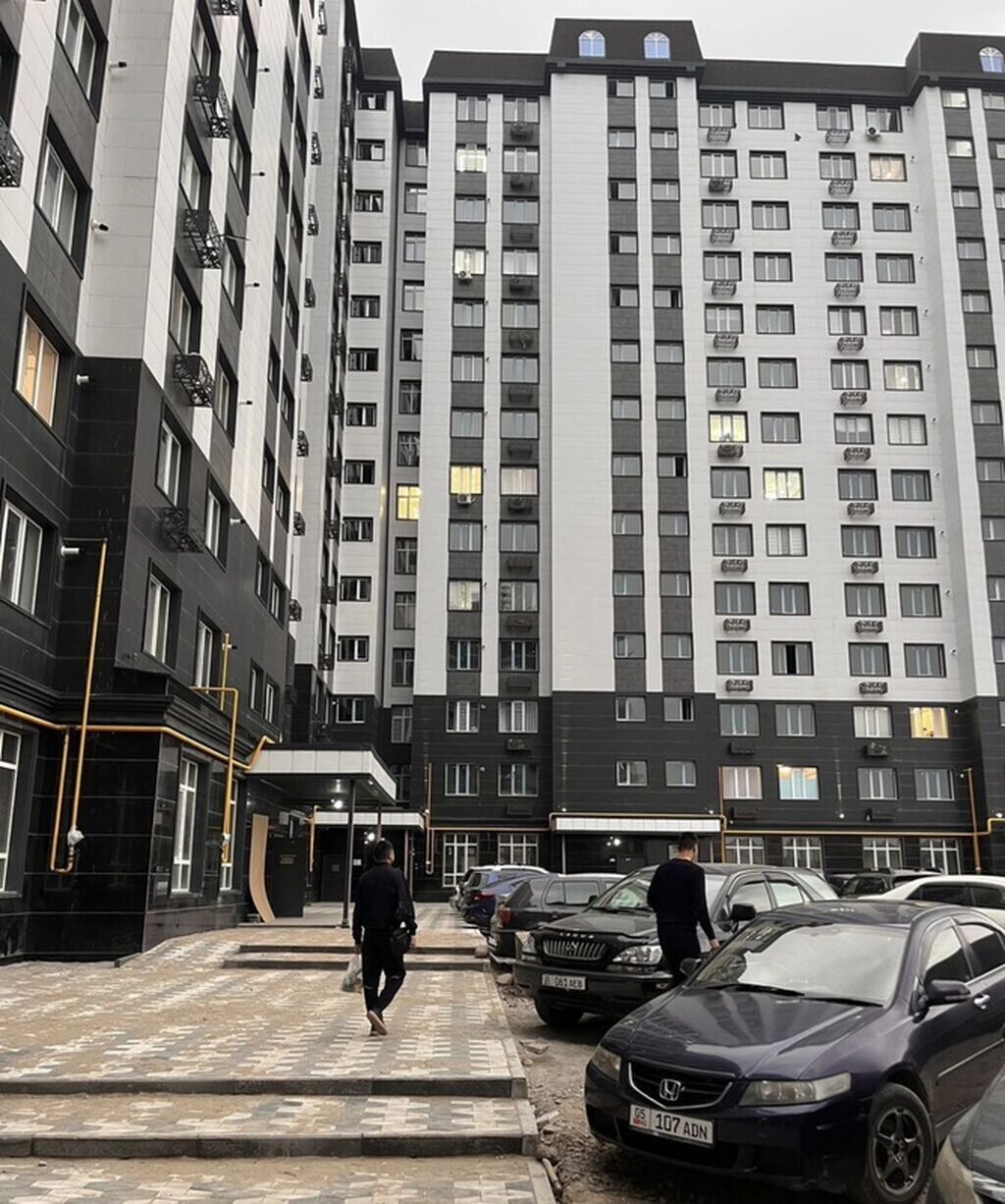 2 комнаты, 68 м², Кок-Жар ж/м Элитка, 12 этаж, ПСО (под самоотделку): фото 2