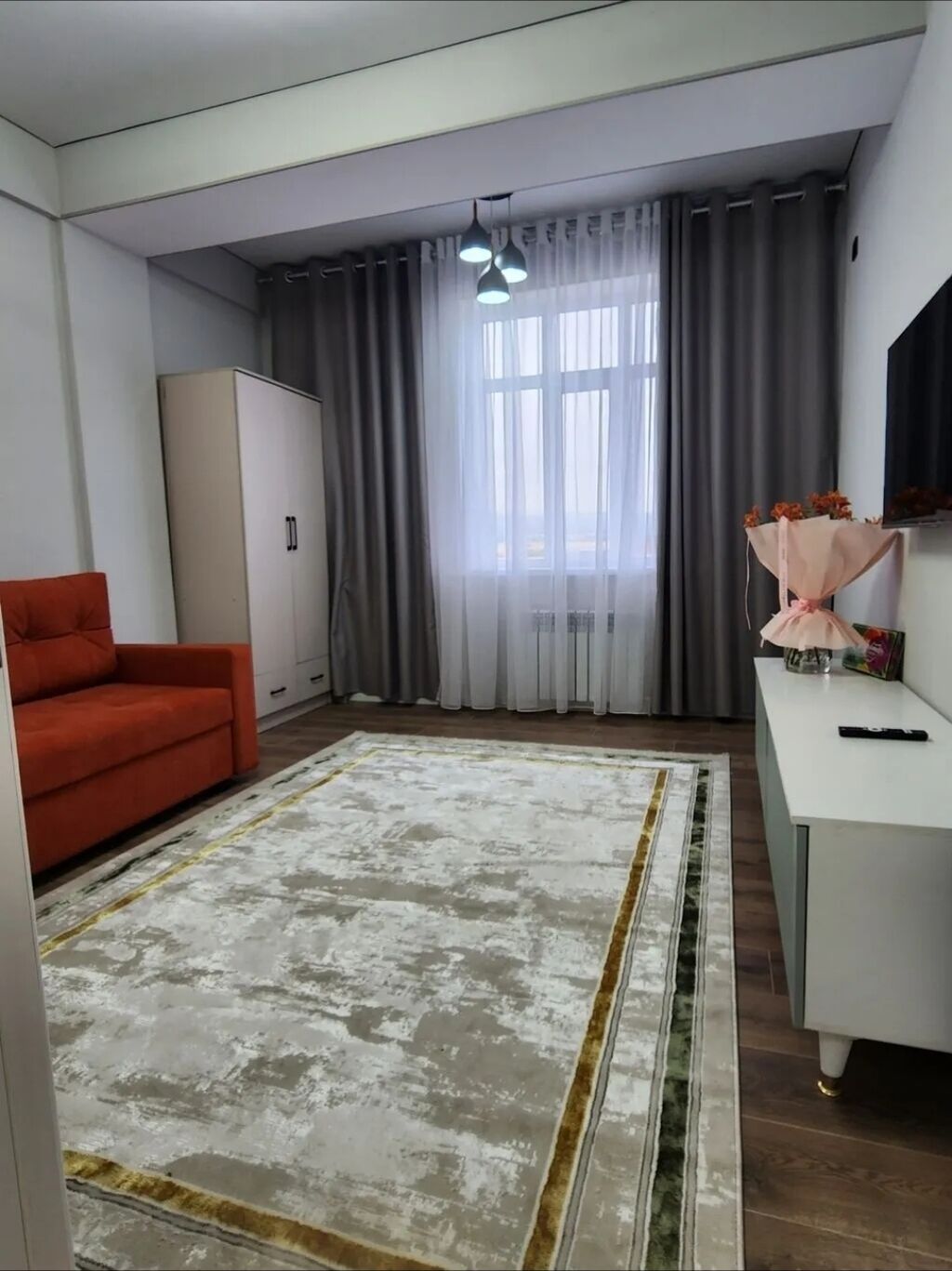 1 комната, 40 м², Джал мкр (в т.ч. Верхний, Нижний, Средний) 5 этаж, Дизайнерский ремонт: фото 5