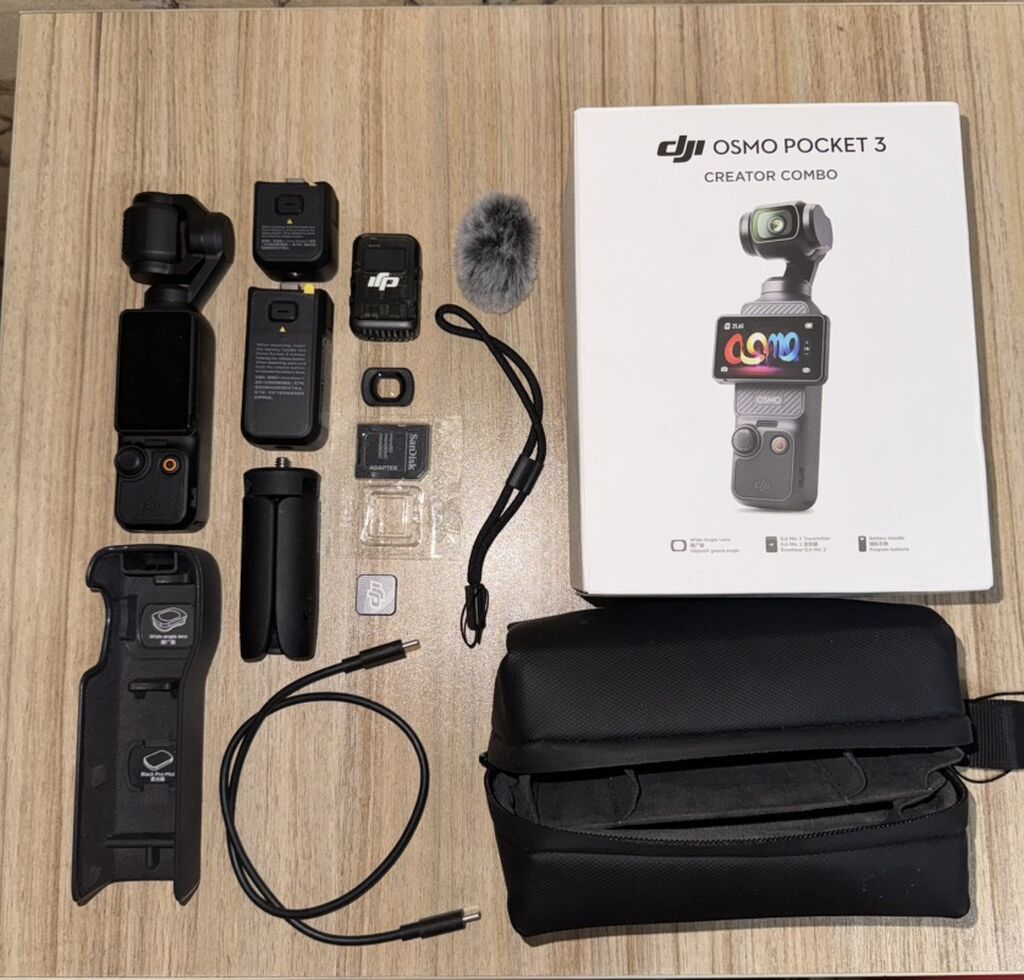DJI Osmo Pocket 3 – Creator Combo Salam, Mehsul yenidir,çox az