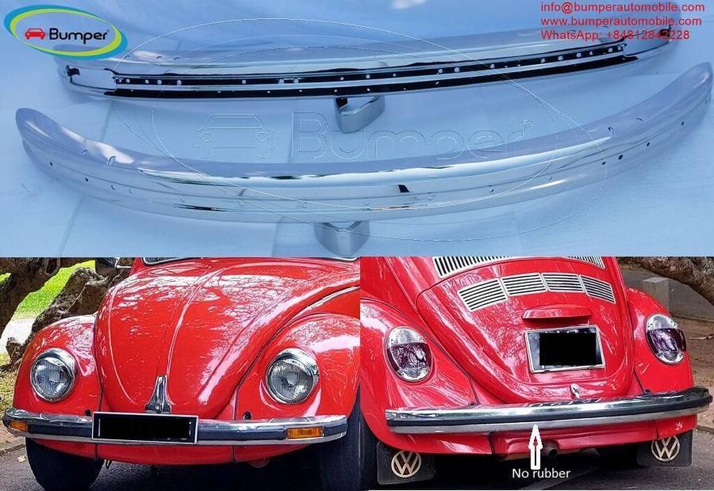 Volkswagen Beetle bumpers 1975 and onwards by stainless Negotiable | ad created 26 July 2022 10:40:57: Volkswagen Beetle bumpers 1975 and onwards by stainless steel (VW
