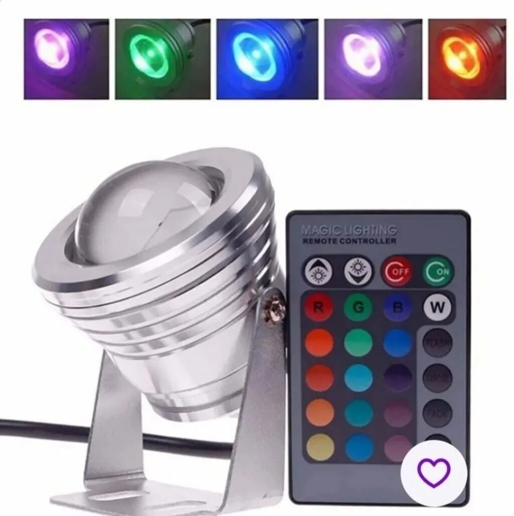 Светодиодный прожектор для фонтанов 10 Вт RGB: фото 2