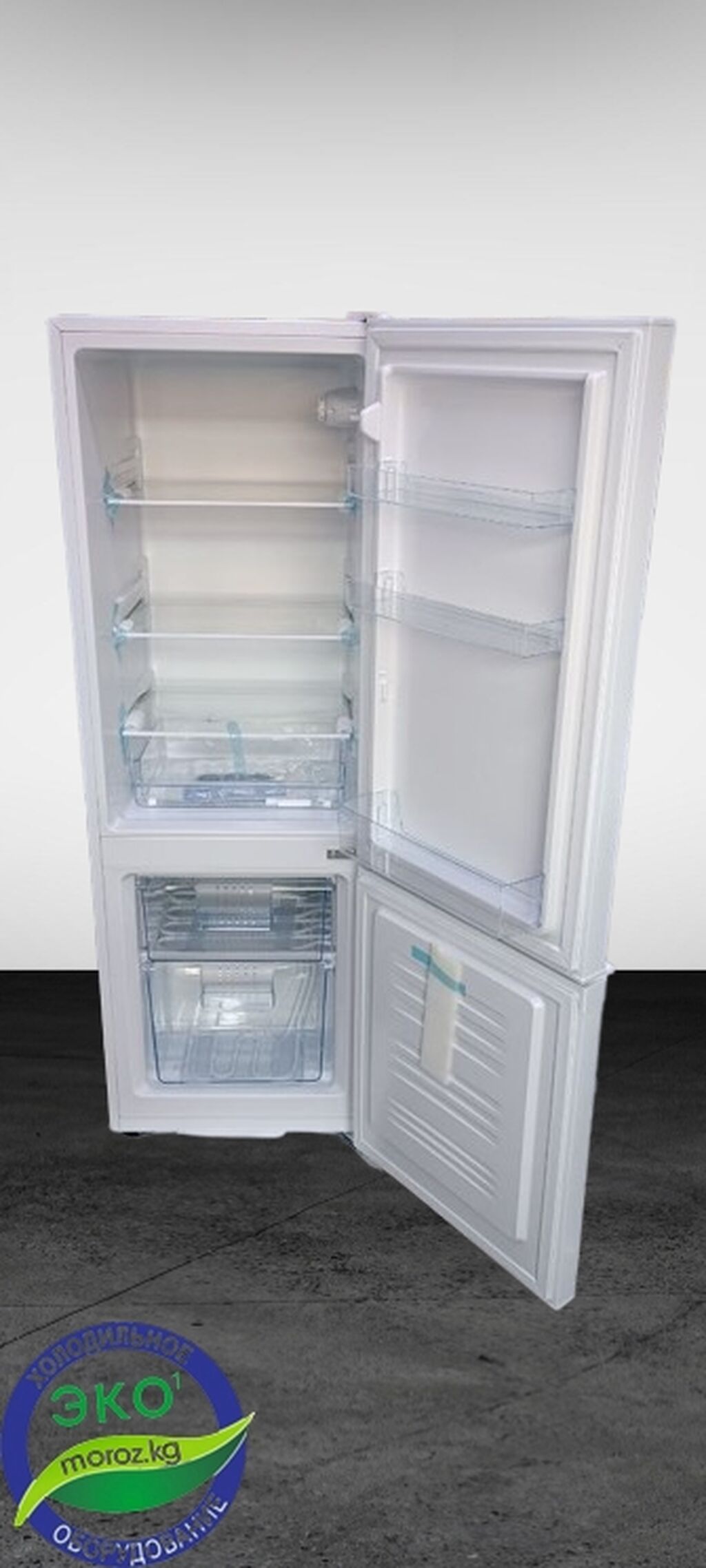 AUCMA BCD-240W — компактный двухкамерный холодильник с нижней: фото 4