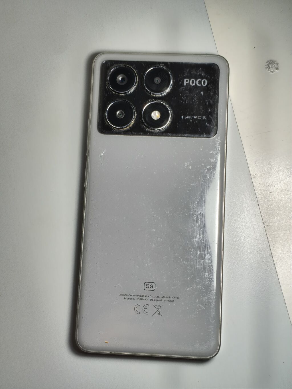 Poco X6 Pro 5G, Б/у, 256 ГБ, цвет - Серебристый, 2 SIM: фото 2
