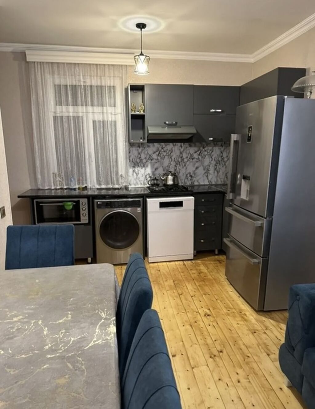 2 otaqlı, 57 kv. m, Kredit yoxdur, Yeni təmirli