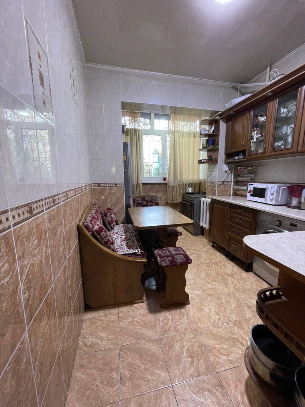 3 комнаты, 79 м², Таш-Рабат ТРЦ 105 серия, 1 этаж, Косметический ремонт: фото 3