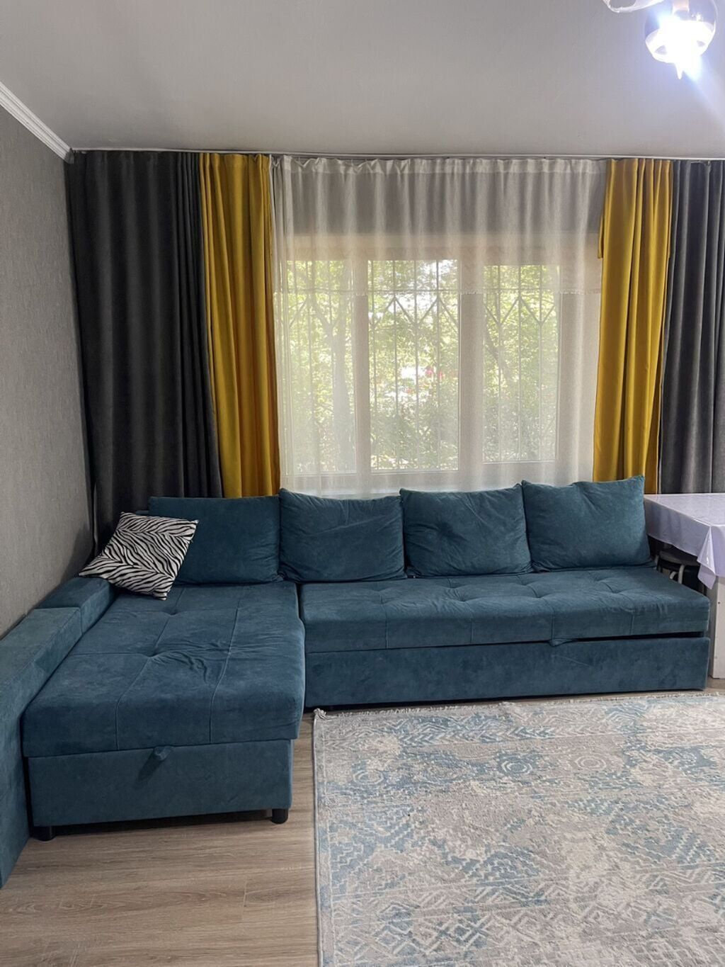 1 комната, 34 м², Таш-Рабат ТРЦ Хрущевка, 1 этаж, Свежий ремонт: фото 1