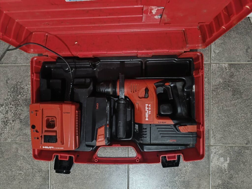 Bušilice: Hilti TE 6-A aku u odlicnom stanju, radi bez greske. Dolazi u koferu