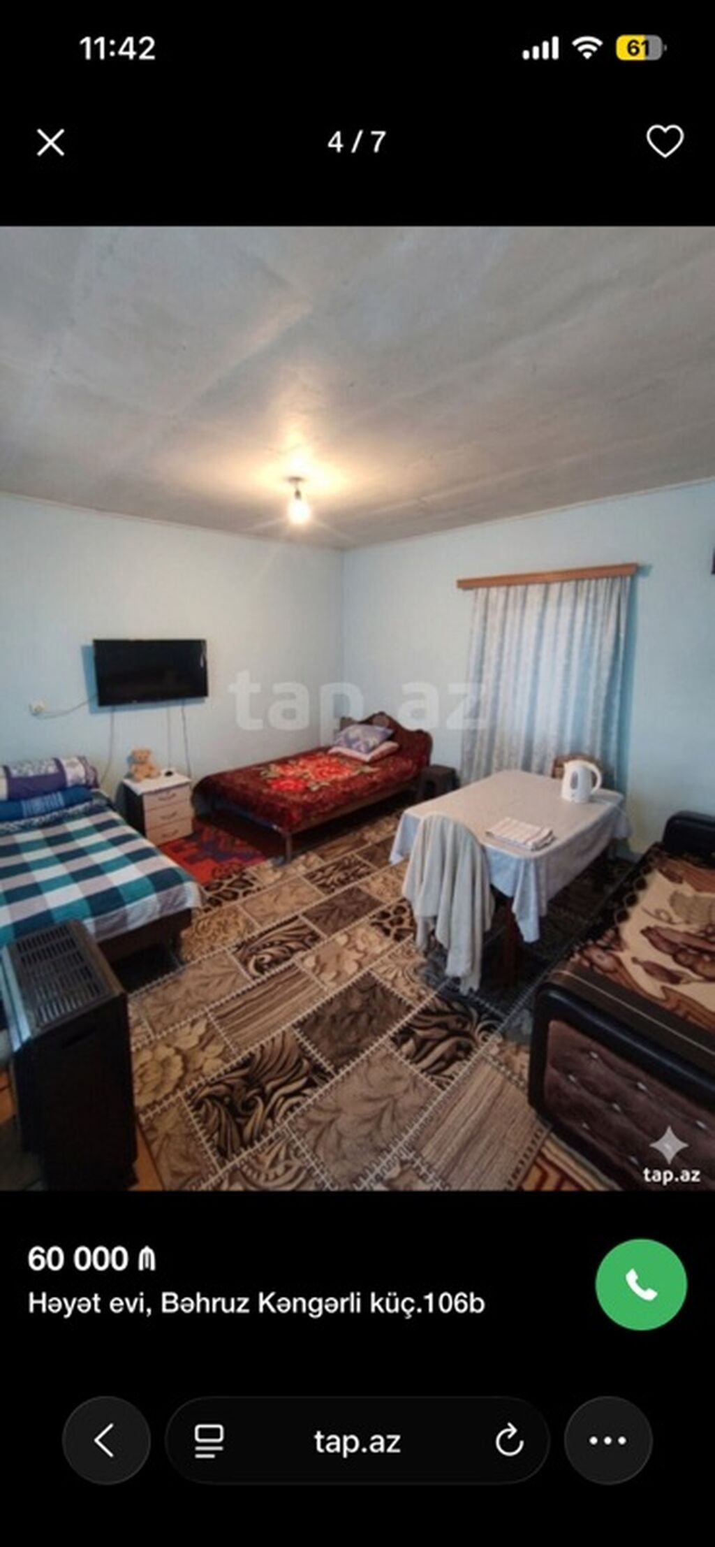 Həyət evi – Bəhruz Kəngərli küç. 106b - Ünvan: Bəhruz Kəngərli