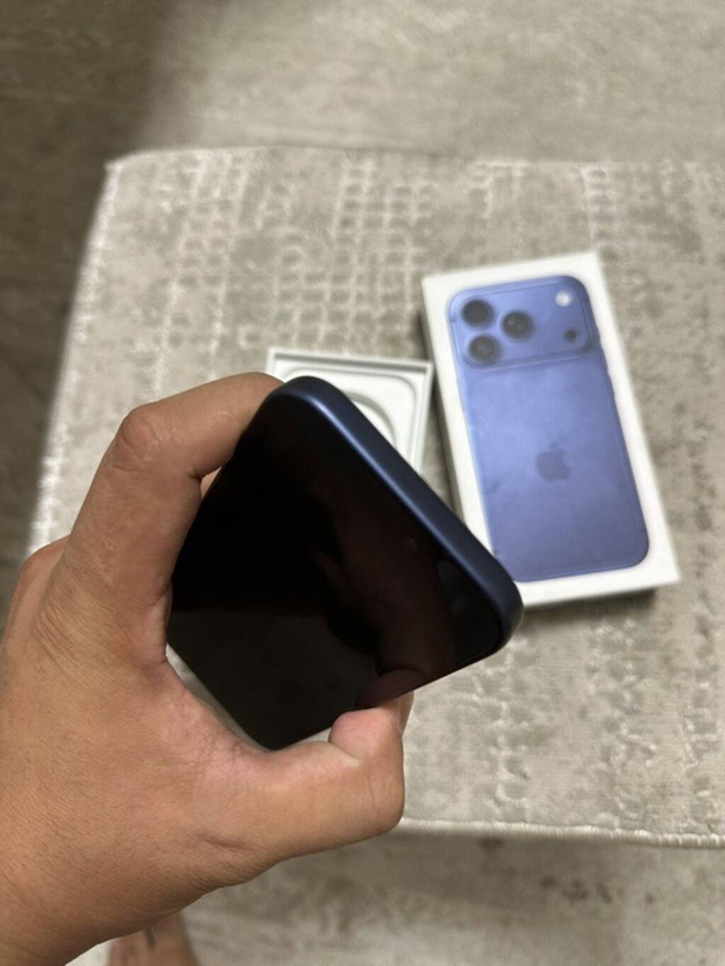 IPhone 17 Pro, Б/у, 256 ГБ, Синий, Коробка, 100 %: фото 6