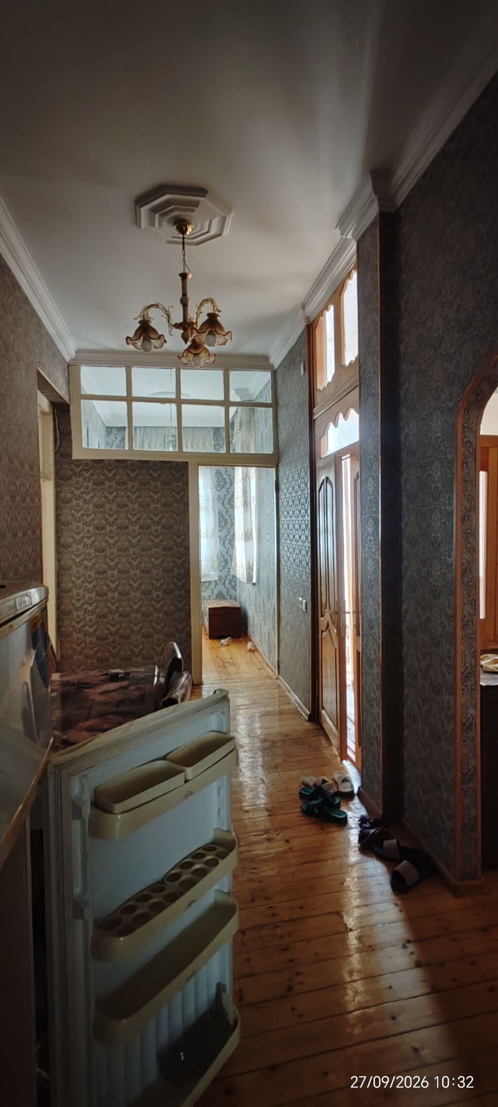 Satılır: Geniş, işıqlı həyət evi (tam mebellə) - Plan: uzun dəhliz