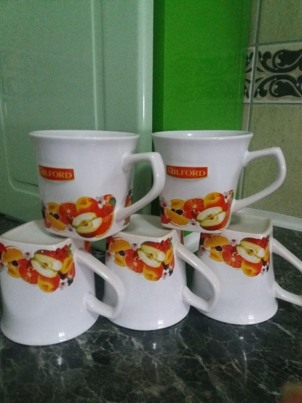 Kompleti posuđa: Milford šolje za čaj. 5 komada. Porcelan
