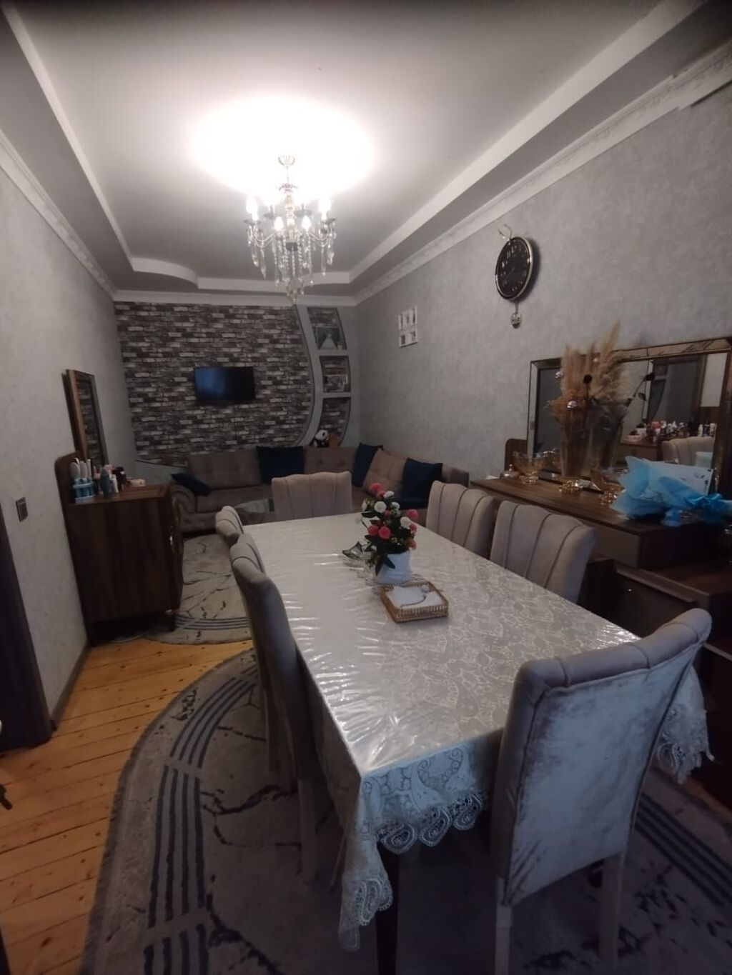 4 otaqlı, 120 kv. m, Kredit yoxdur, Yeni təmirli