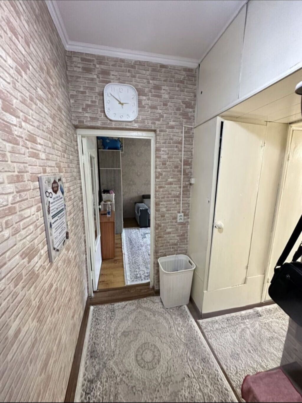 1 комната, 35 м², Аламедин-1 мкр 105 серия, 2 этаж, Косметический ремонт: фото 7