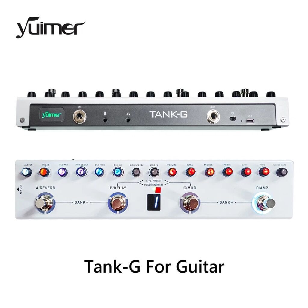 Yuimer TANK‑G — многофункциональный напольный гитарный процессор