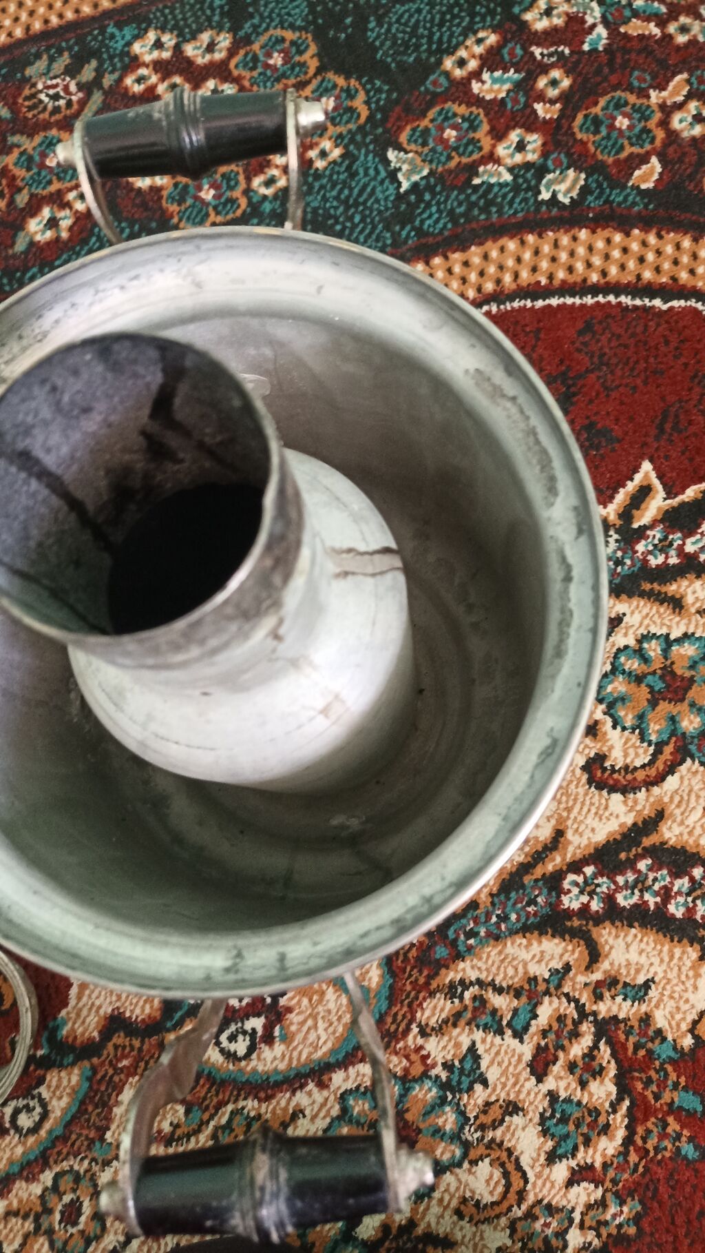 Самовар угольный, металлический, классической формы. Описание: -: фото 3