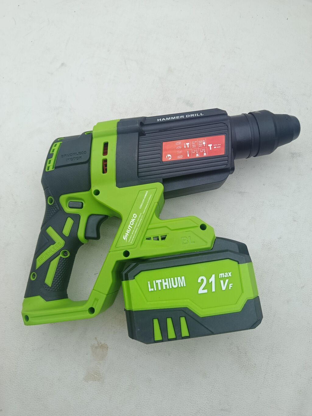 Аккумуляторный перфоратор SHMITOKO Hammer Drill 21V - Питание: фото 6