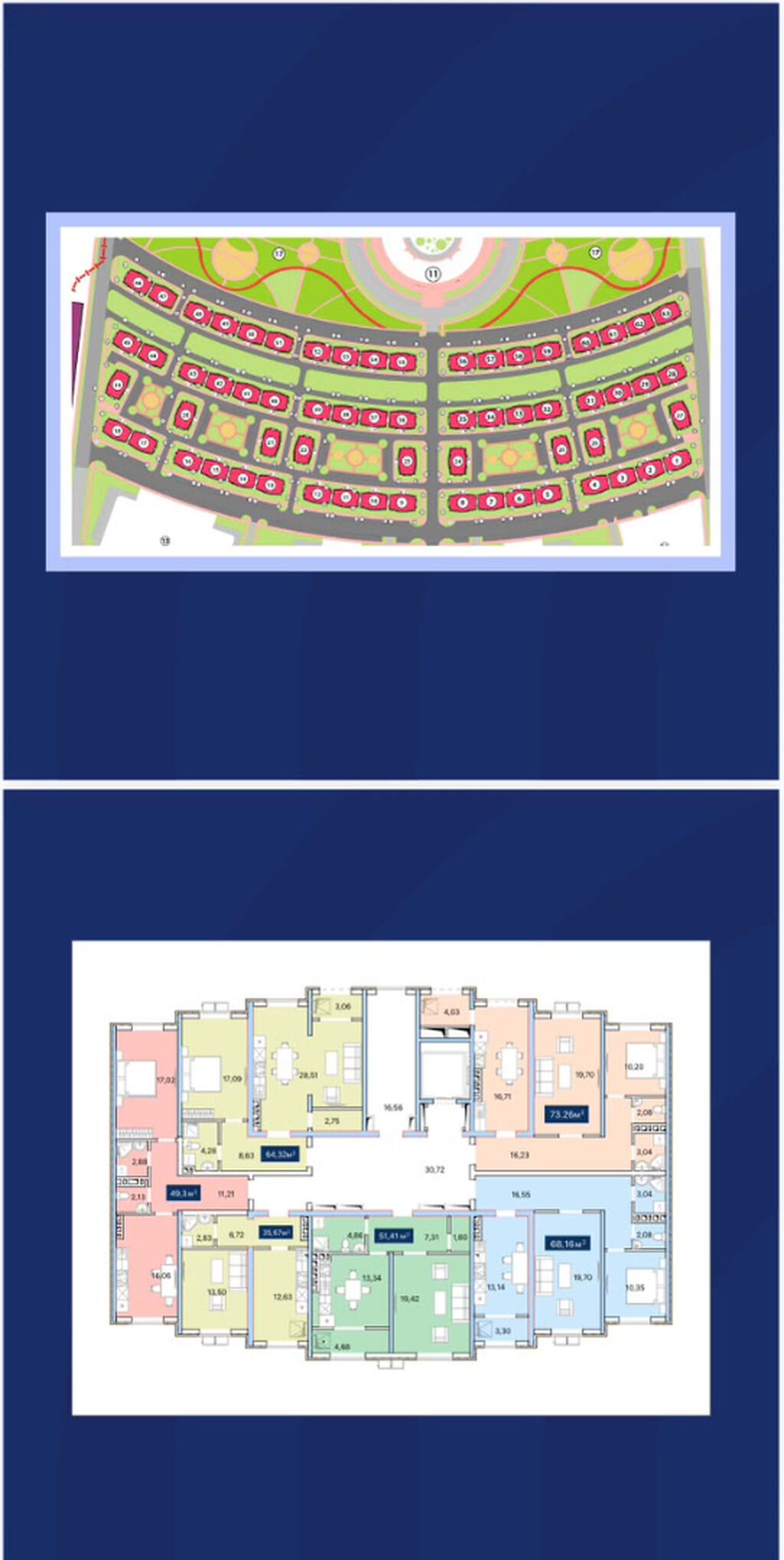 2 комнаты, 64 м², Достук с. Элитка, 5 этаж, ПСО (под самоотделку): фото 3