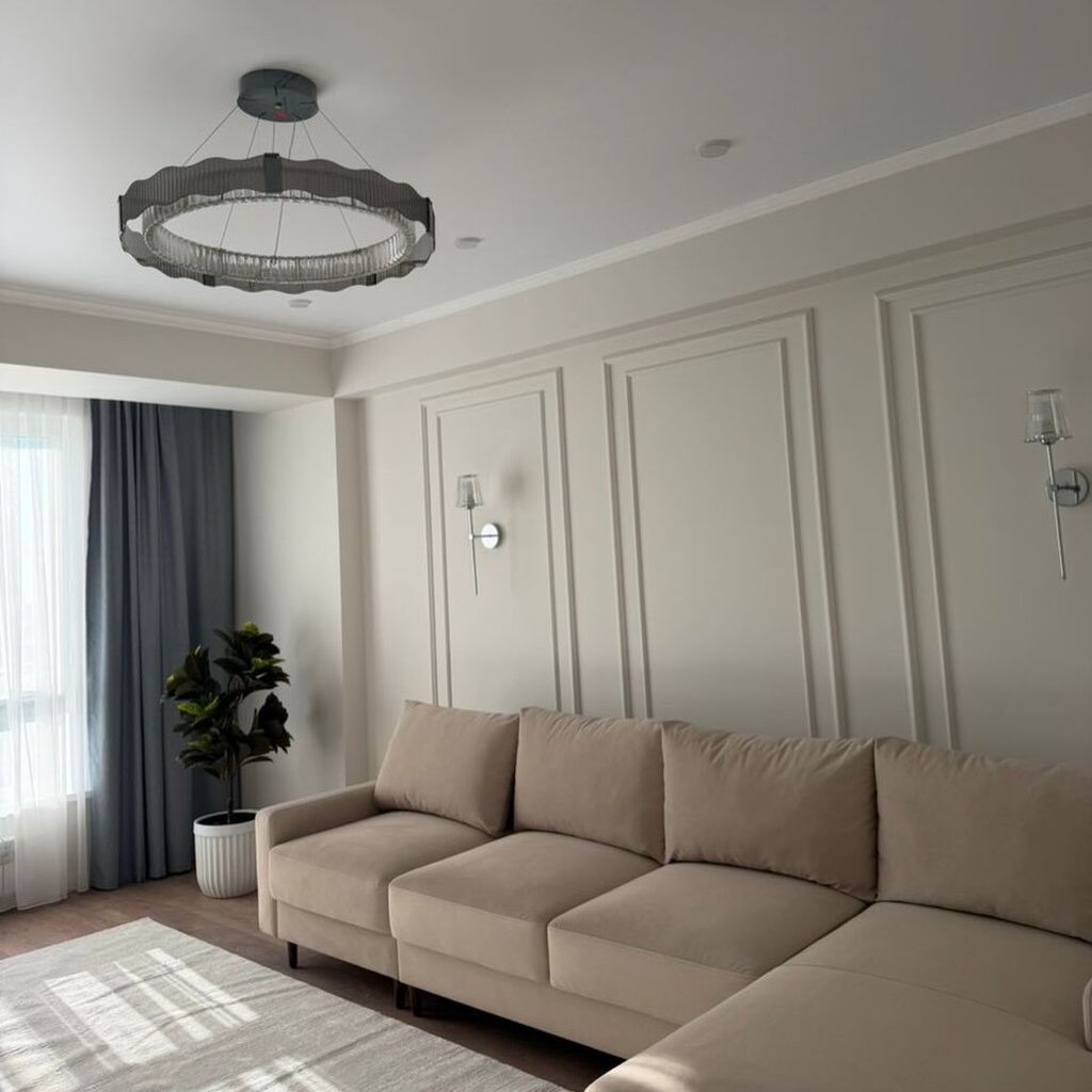 2 комнаты, 67 м², Пишпек Элитка, 13 этаж, Дизайнерский ремонт: фото 3