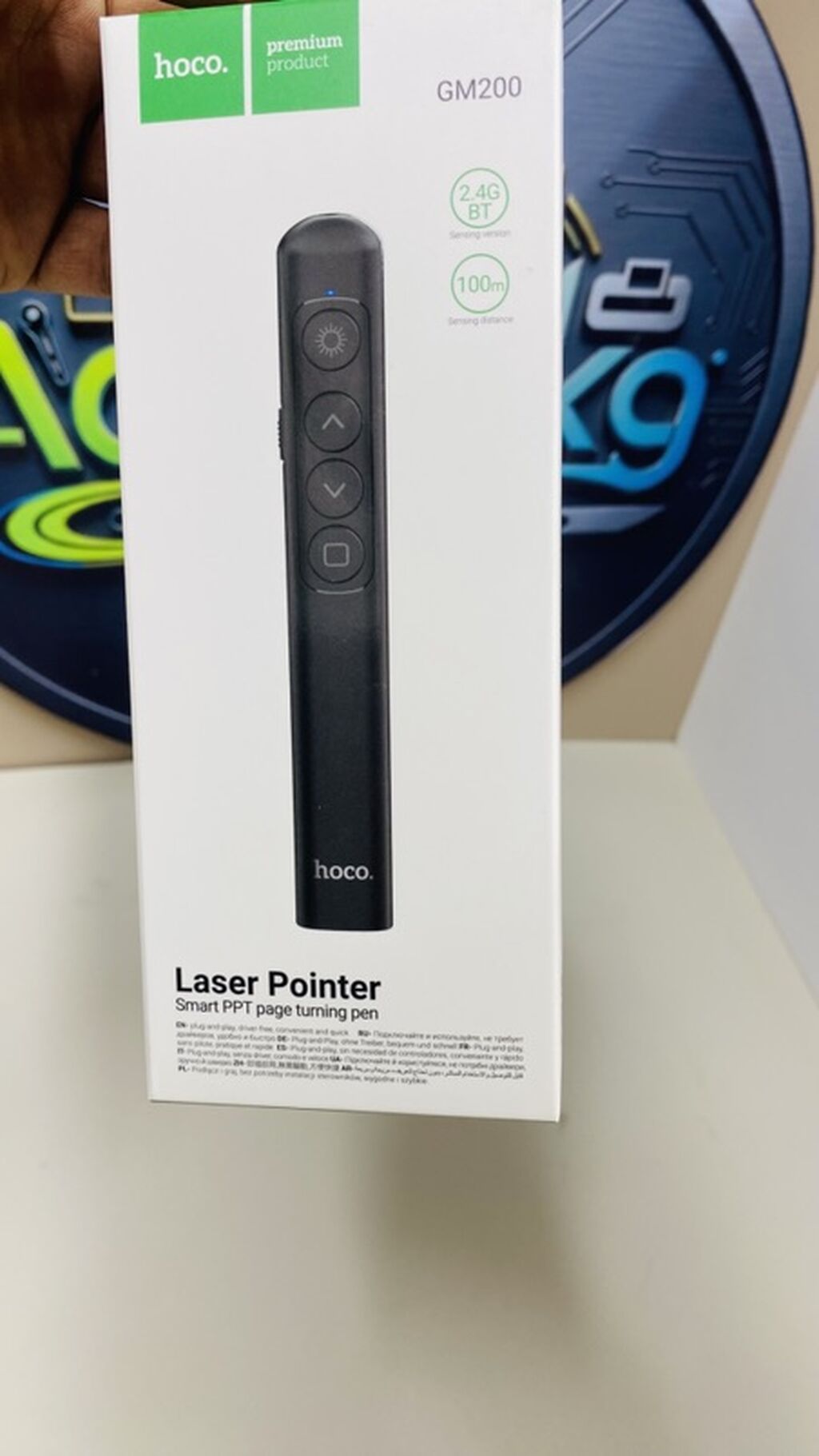 Лазерная указка HOCO GM200 — умная ручка для презентаций (Smart PPT: фото 2