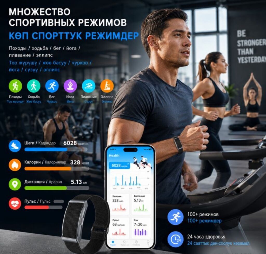 Фитнес Смарт браслет Smart Bracelet G69 Купить в Бишкеке Smart — фото 5