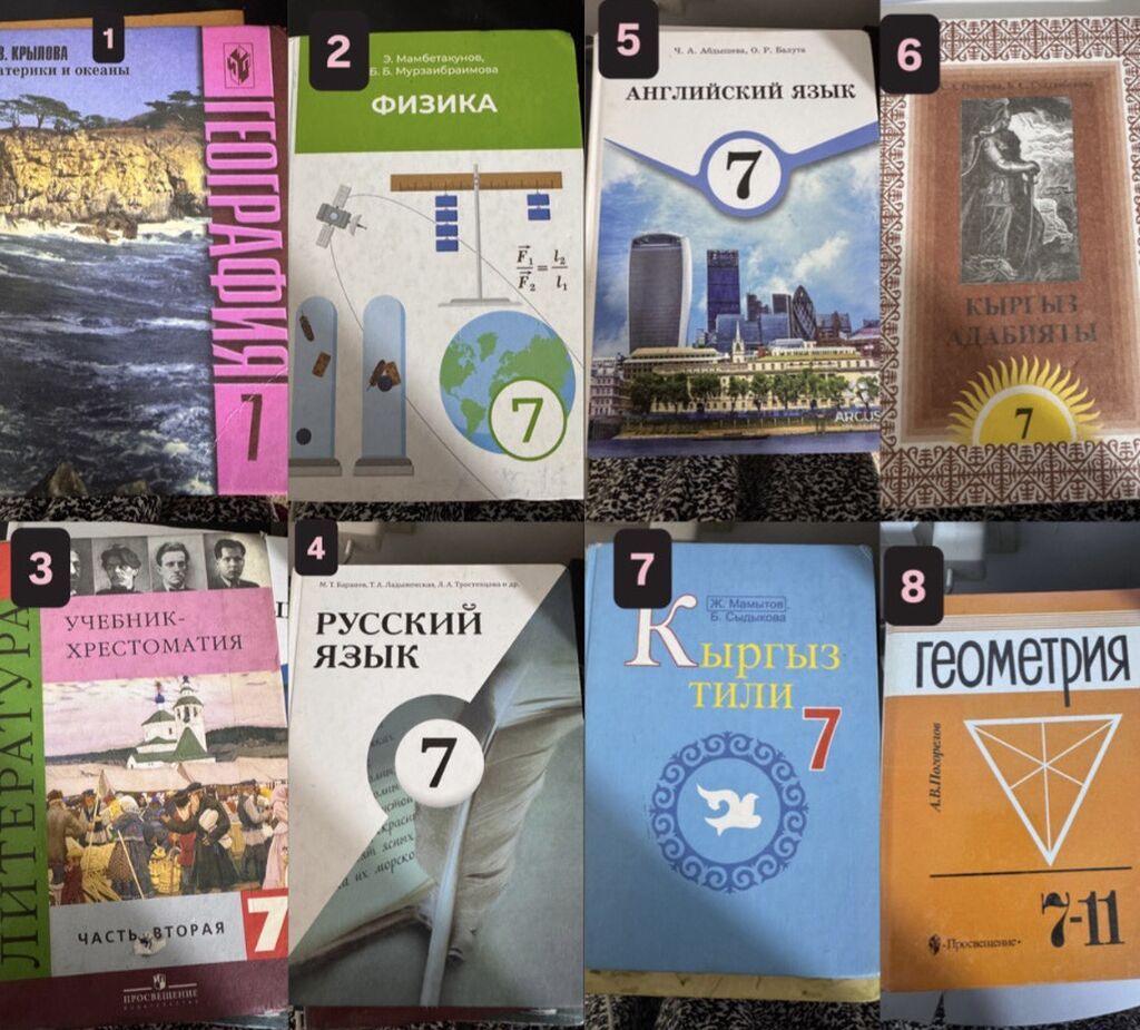 Набор школьных учебников для 7 класса. 1) География: О. В. Крылова — фото 1