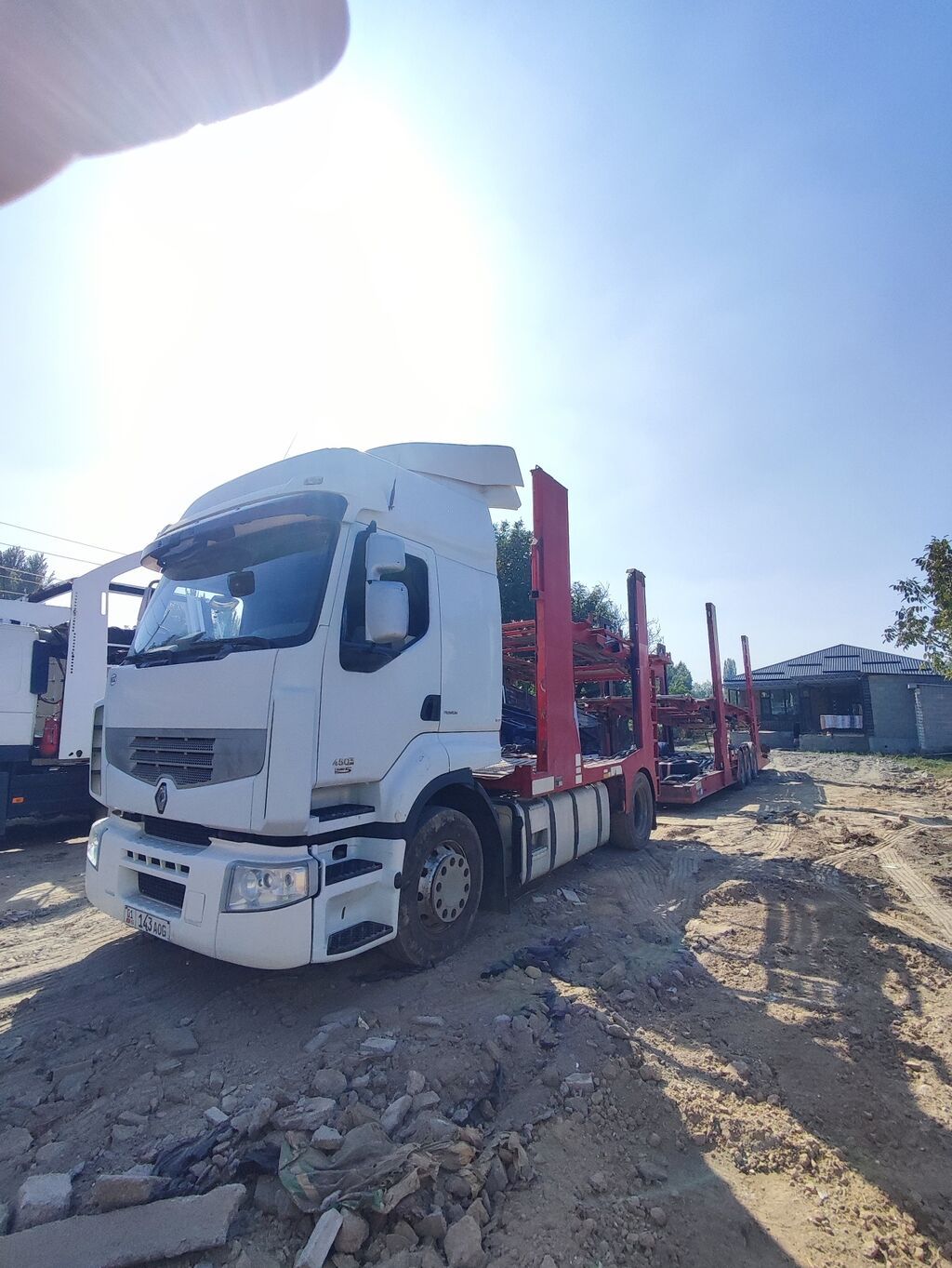 Тягач, Renault, 2010 г., Сar carrier trailer: фото 4