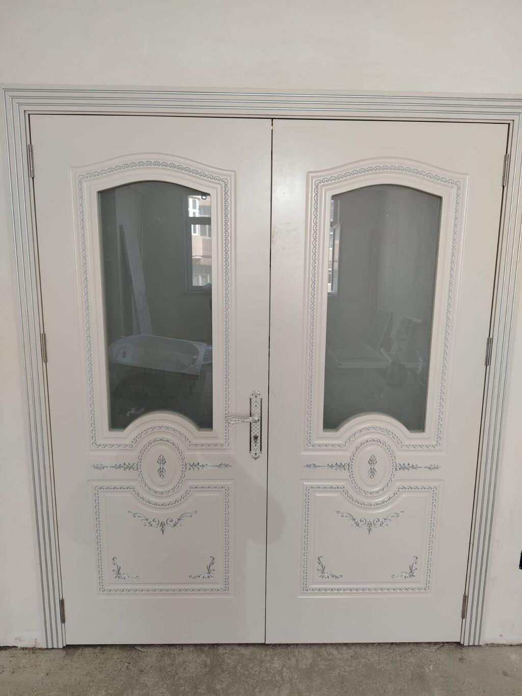Kalibso modeli interyer qapıları - Şüşəli model: 5 ədəd, 80 sm yarpaq