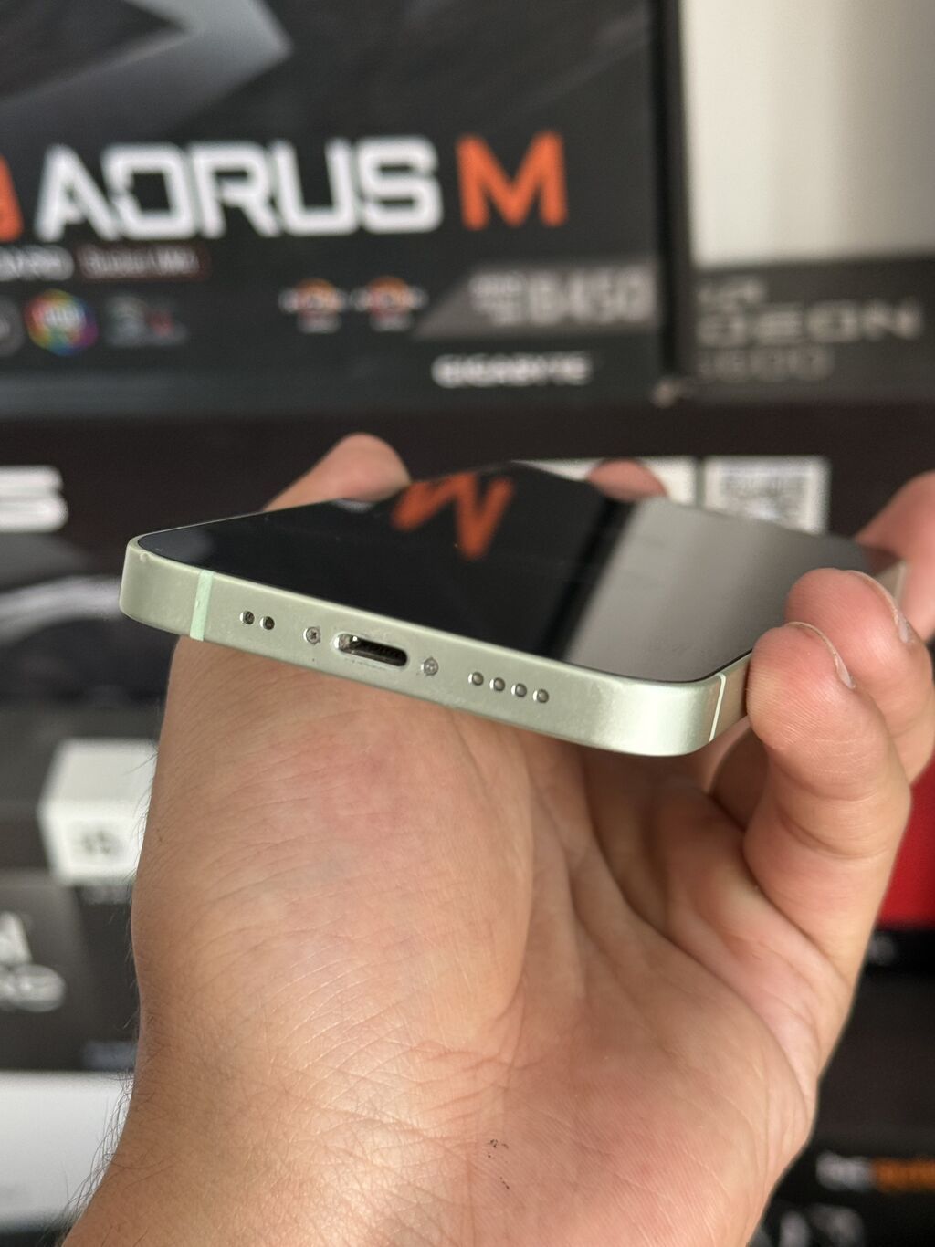 IPhone 12 mini, Б/у, 128 ГБ, Зеленый, Чехол, 73 %: фото 5
