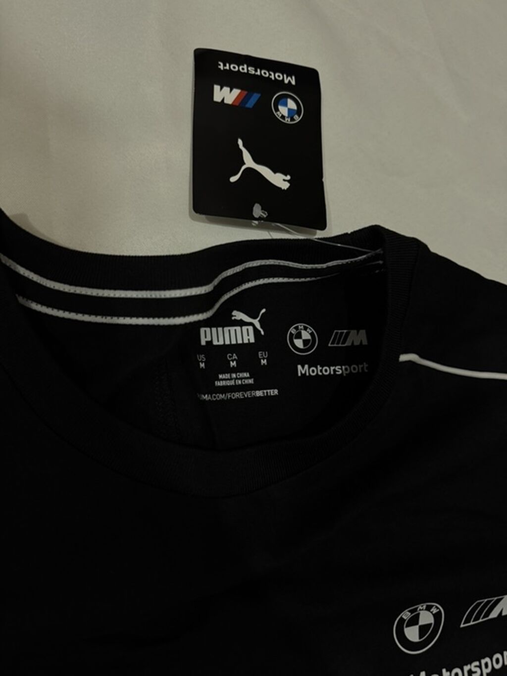 Мужская футболка, M, Puma, Новый, цвет - Черный, Самовывоз: фото 2