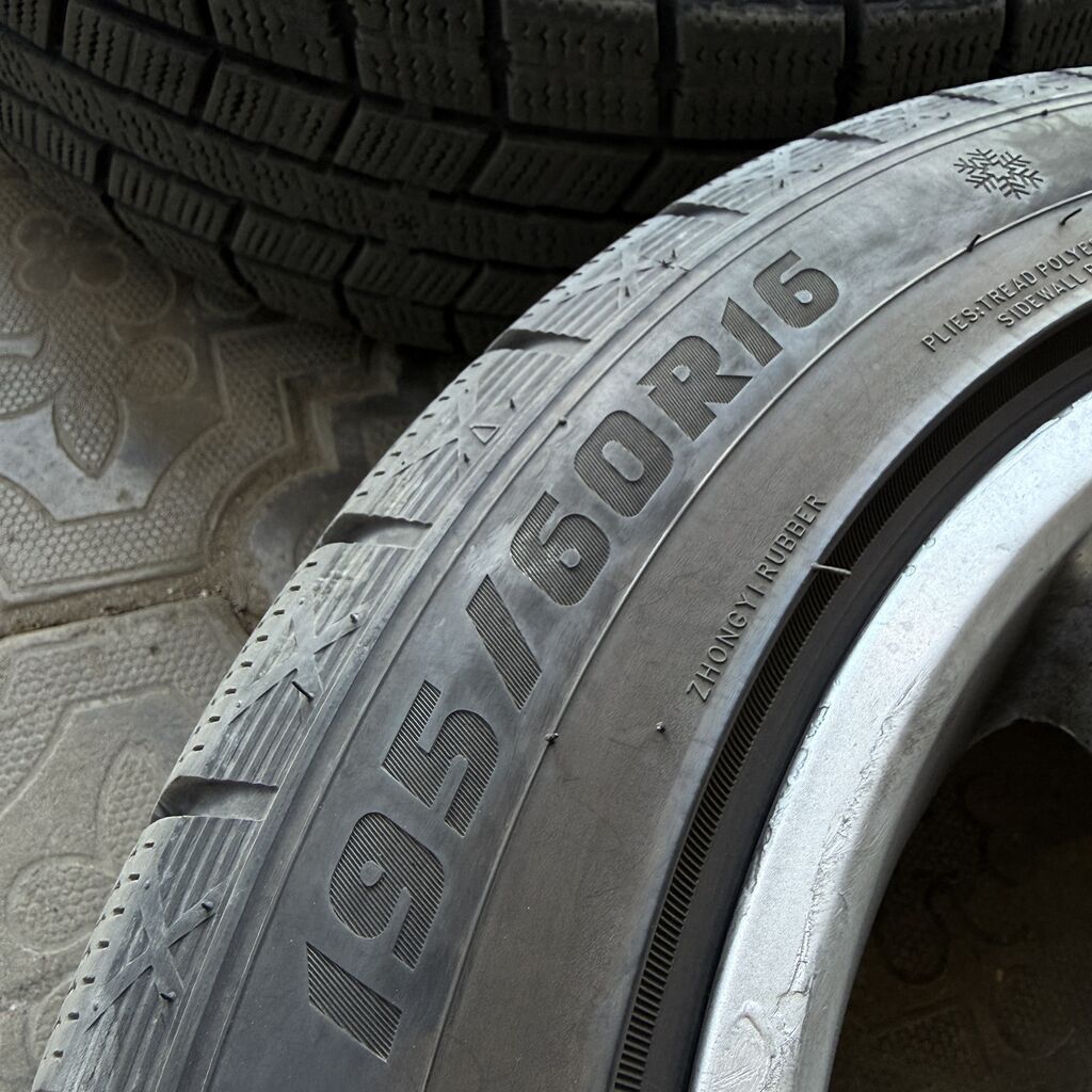 Колеса в сборе 195 / 60 / R 16, Зима, Б/у, Комплект, Легковые, Литые, отверстий - 5: фото 3