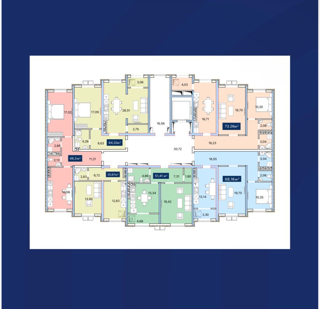 1 комната, 51 м², 1 этаж: фото 3