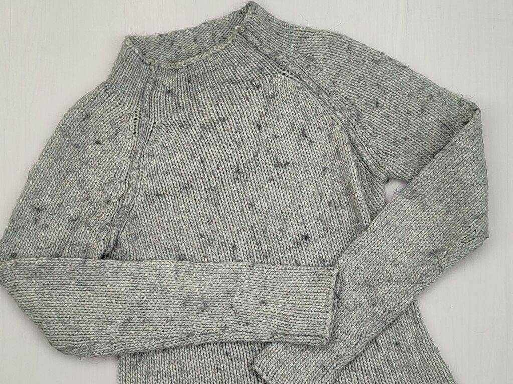 Sweter XS (EU 34), stan - Dobry, wzór - Jednolity kolor, kolor - Szary — 1