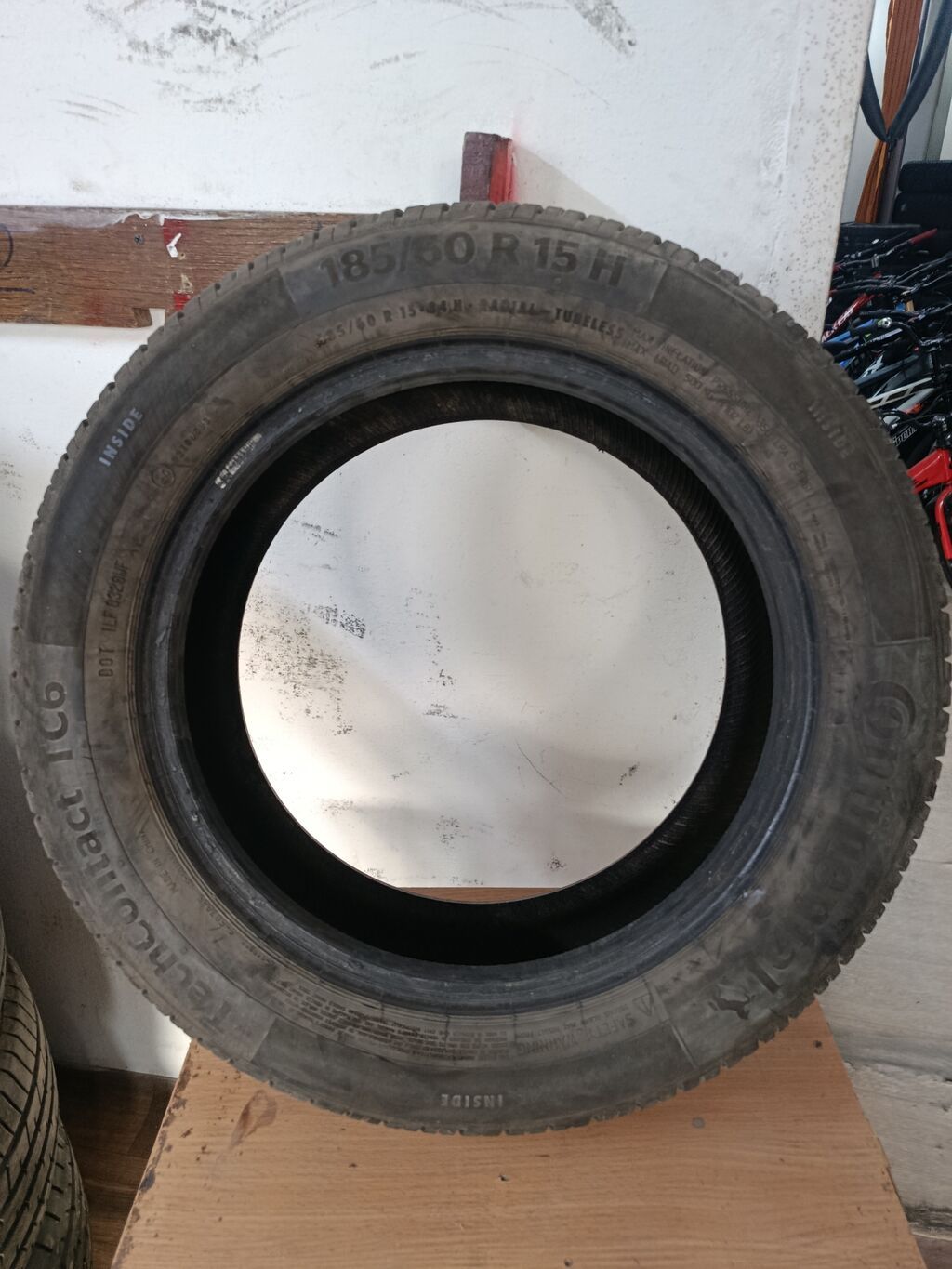 Шины 185 / 60 / R 15, Лето, Б/у, 1 шт, Легковые, Китай, Continental: фото 1