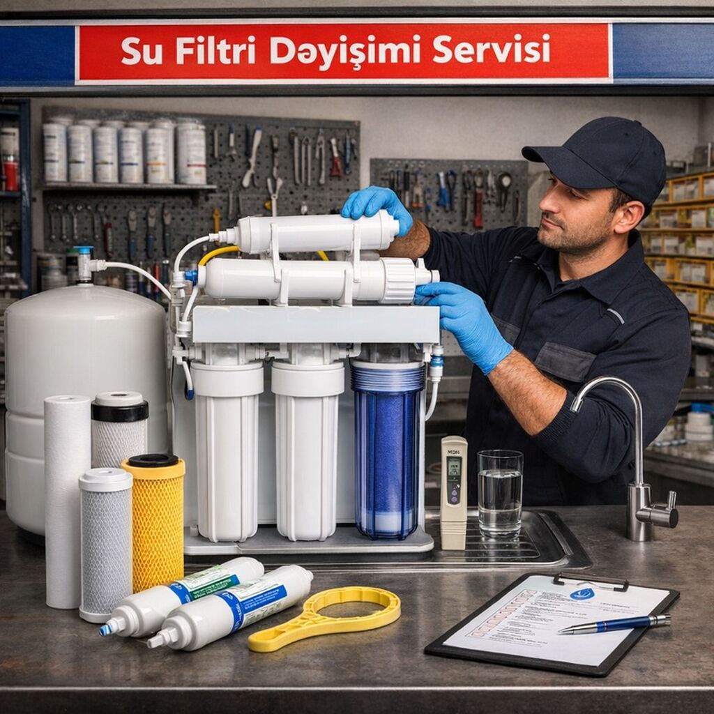 Su Filtri Dəyişimi və Servis Xidməti - 2