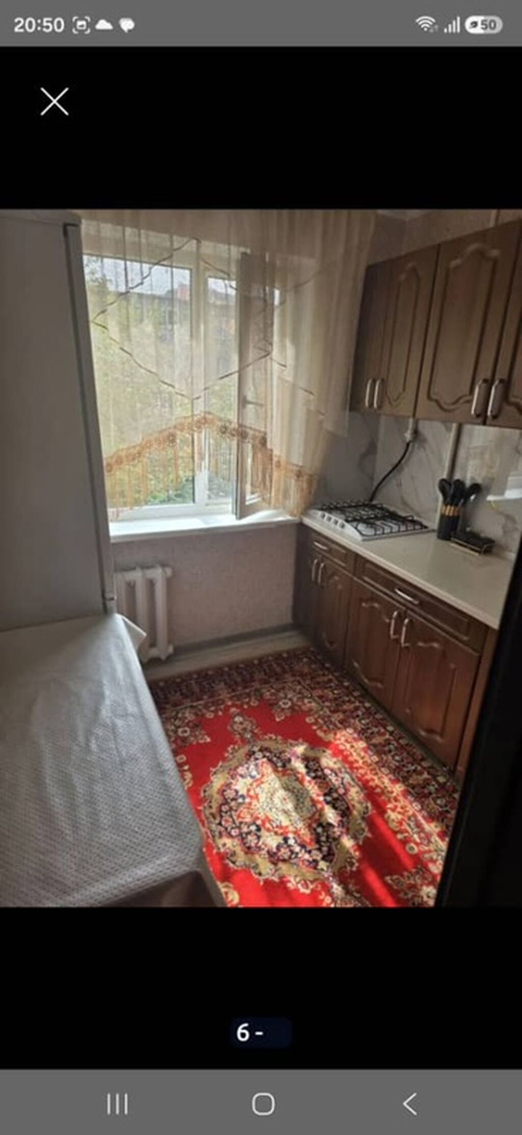 Сдаётся светлая 1‑комнатная квартира с балконом. Гоголя баканбаева: фото 4
