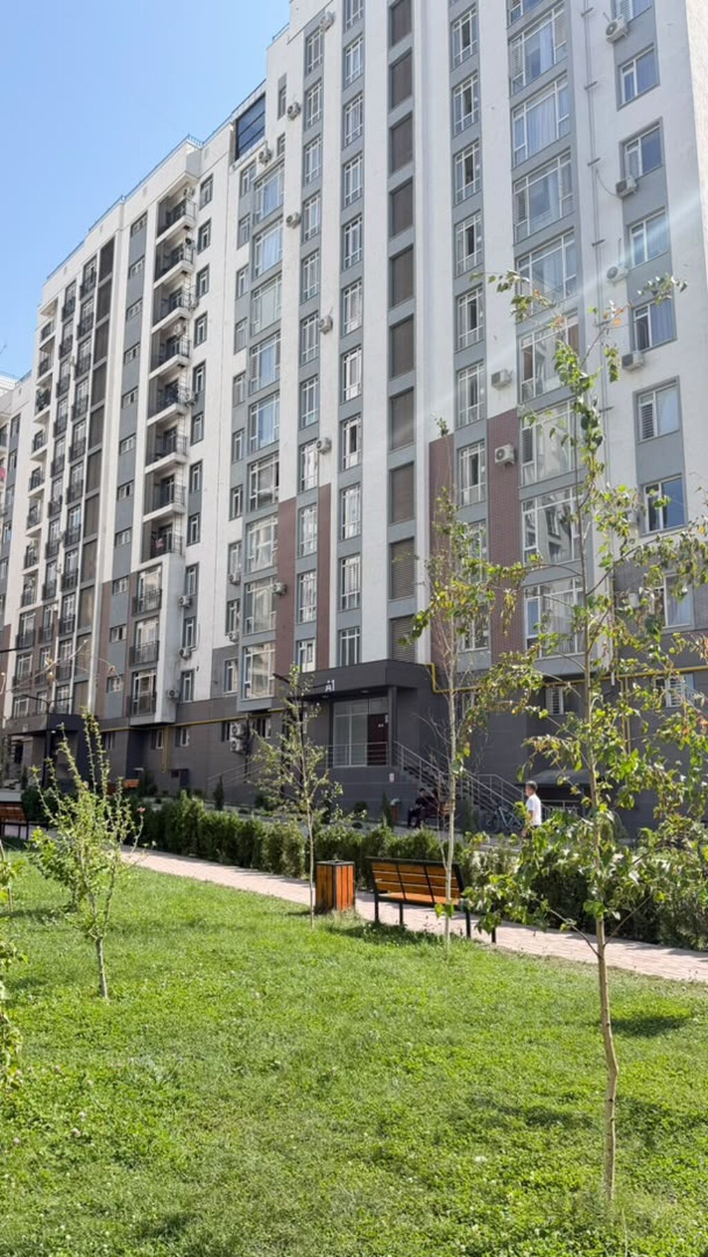 1 комната, 43 м², Асанбай мкр Элитка, 10 этаж, ПСО (под самоотделку): фото 3