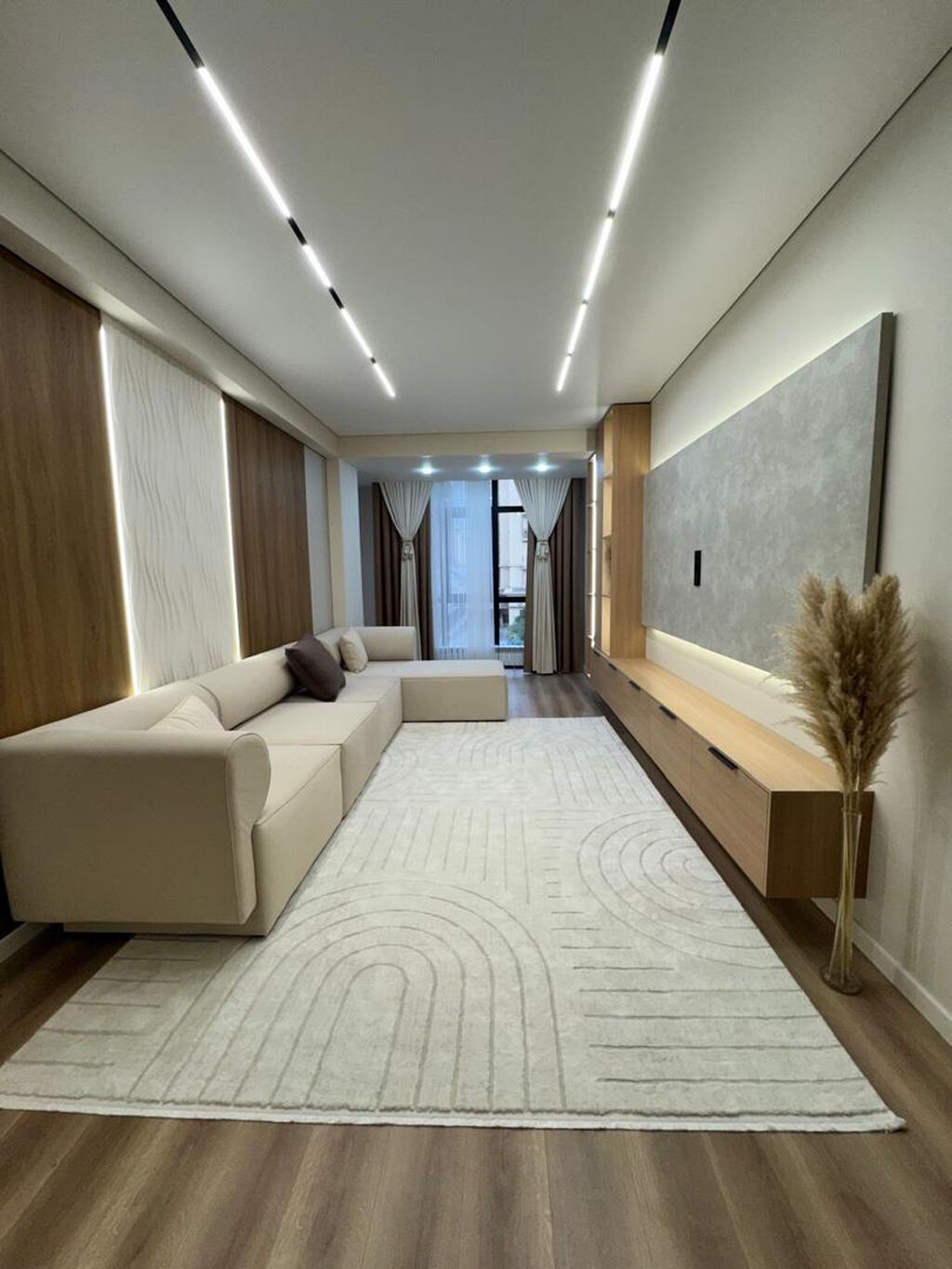 2 комнаты, 73 м², Асанбай мкр Элитка, 3 этаж, Дизайнерский ремонт: фото 2